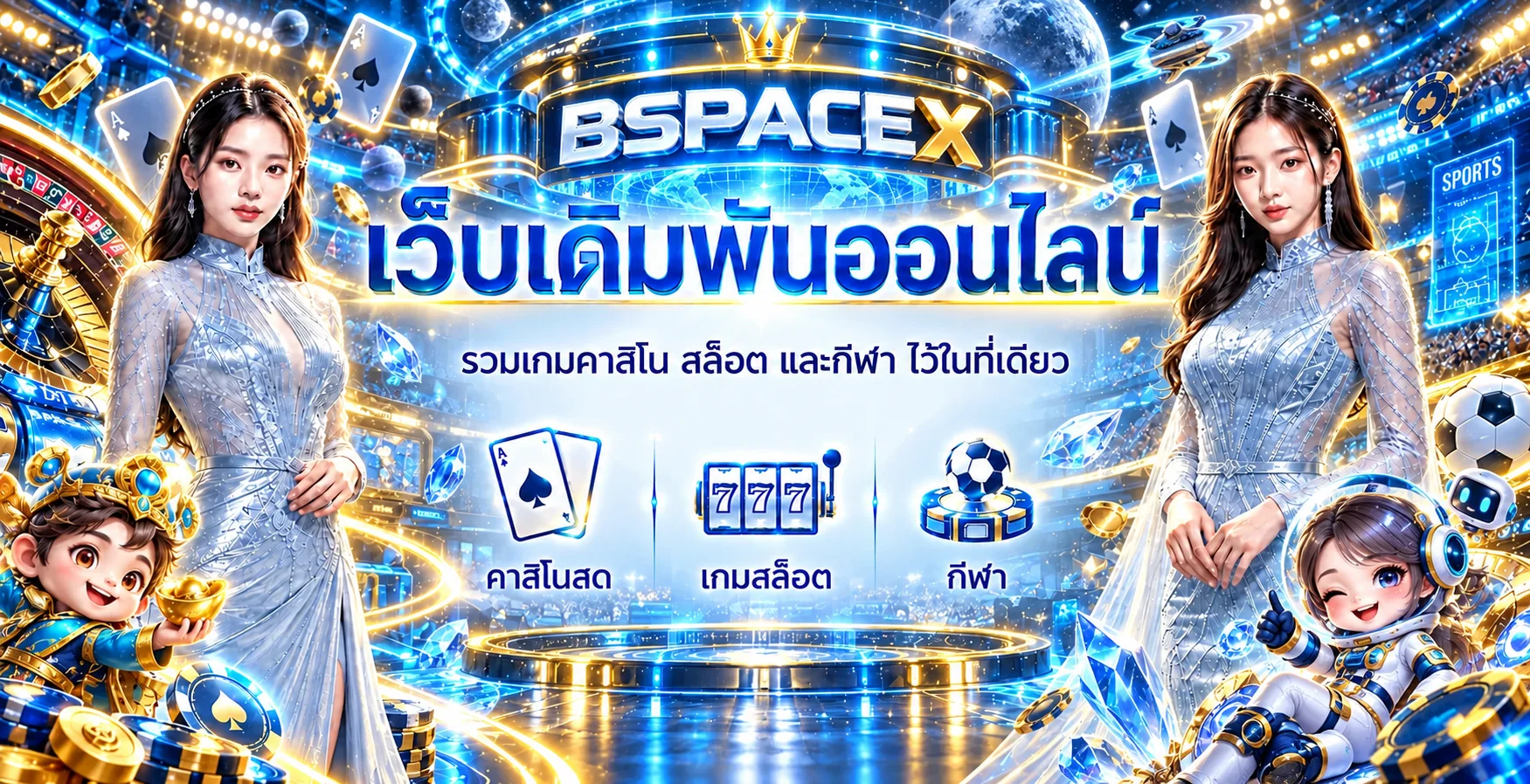 ภาพรวมบริการคาสิโน สล็อต และกีฬา BSPACEX